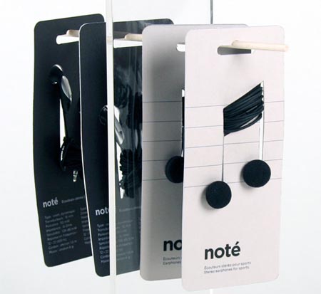 Notè, packaging design cuffie audio